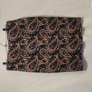 Lularoe Medium Paisley Pencil elastic waist skirt